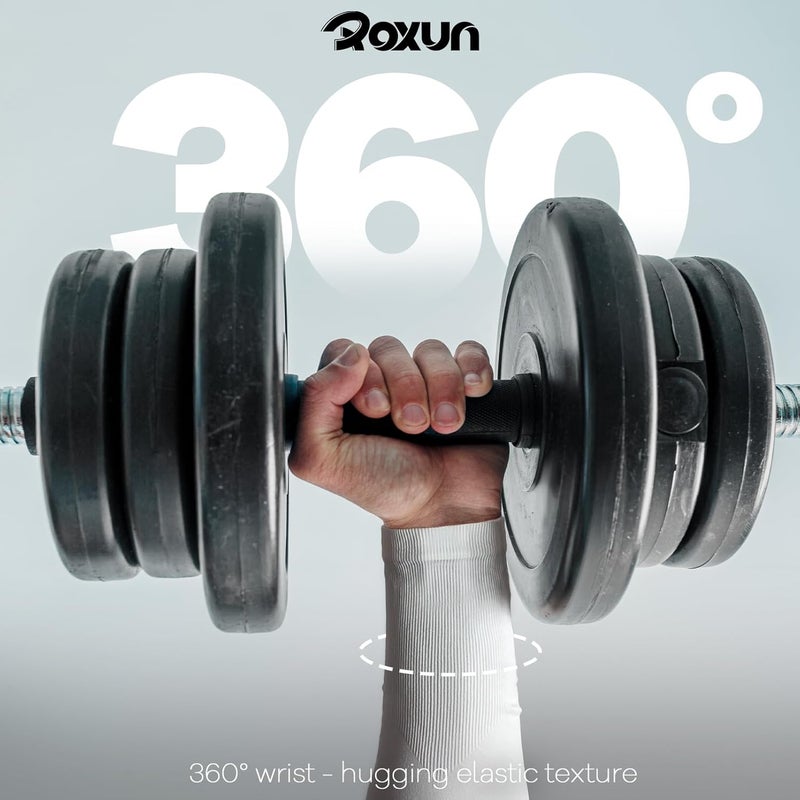 ROXUN Plus Size Arm Sleeves, UV Sun Protection Cooling Sports Arm Cover Compression for Men/Women - Image 5